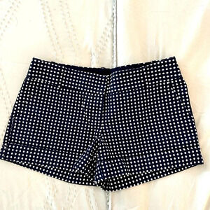 The Limited Brand Navy & White polka dot short shorts. Size 8